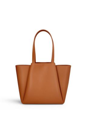 Kaai Pyramid Leather Tote Bag in Cognac at Nordstrom