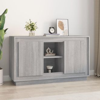 Berkfield Home Sideboard Grey Sonona 102x35x60 cm Engineered Wood | Size: 102 x 35 x 60 cm