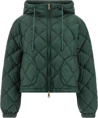 Max Mara Eris Puffer Jackets Verde-Donna
