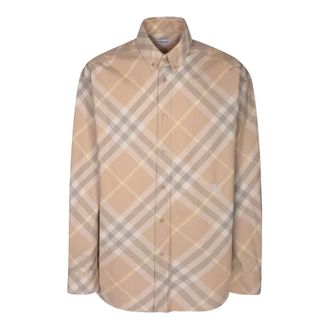 Burberry Hombre, Camisas, Beige, Talla: M