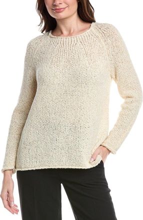 Lafayette 148 New York Nautical Net Wool & Alpaca-Blend Sweater