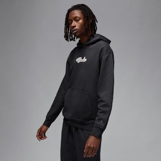 Nike Jordan Mens Jordan MVP Pullover Fleece Hoodie in Black | HF9303-045