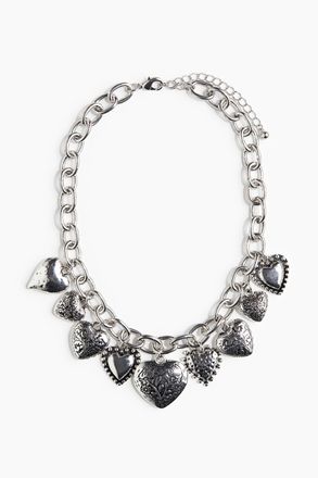 H&M Halskette mit Anh&auml;ngern - Grau