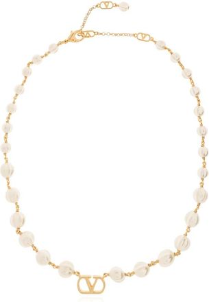 Valentino Garavani VLogo Signature Ketting - Dames - Kettingen - Geel - ONE Size - Accessoires
