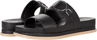 Dolce Vita Womens Dolce Vita Gunter Sandals Black Open Toe Comfort Slip-On ZAP752