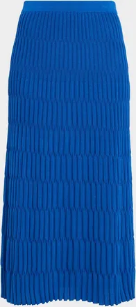 Misook Raised Geometric Soft Knit Maxi Skirt