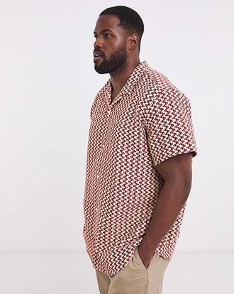 Jack & Jones Jack & Jones Montauk Crochet Shirt - Red