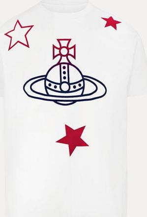 Vivienne Westwood Orb And Stars Classic T-shirt Cotton White XXL Unisex