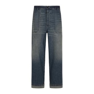 Maison Margiela Straight Jeans, male, Blue, Size: XL Straight Jeans