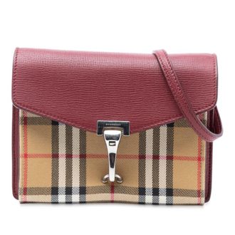 Burberry Pre-owned Burberry Small Leather and House Check Canvas Derby Macken Crossbody ITSAMSRL3335CAM