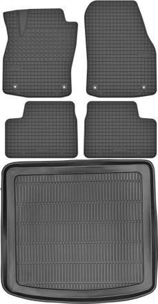 OEM Juego De Alfombrillas De Goma Para Coche Y Maletero Para Opel Astra Iii H Kombi (2004-2009)