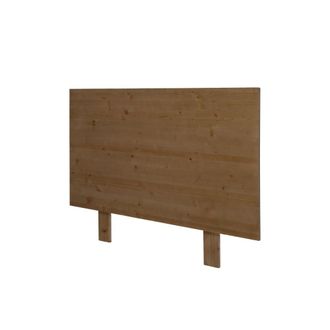 Hannun Cabecero de cama madera maciza de abeto color marr&oacute;n de 160 cm