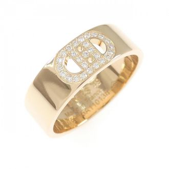Herm&egrave;s Pink Gold Band Ring (Pre-Owned)