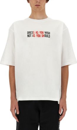 Moschino White Crew Neck T-Shirt