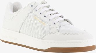 Saint Laurent Niedrige Schn&uuml;rsneakers aus perforiertem Leder SL/61