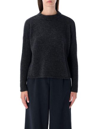 Sessun Charcoal Wool Knit Sweater With Relaxed Fit