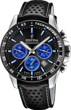 Festina F20561-6 Mens Timeless Chronograph Watch - Silver - One Size