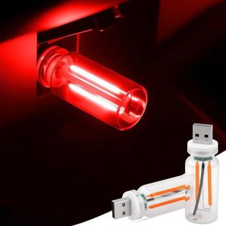 OEM 2 L&aacute;mparas Usb L&aacute;mpara Retro Regulable T&aacute;ctil Luz Ambiental Led Interiores, Mini L&aacute;mpara Led Port&aacute;til Tipo Botella Vidrio, Verde