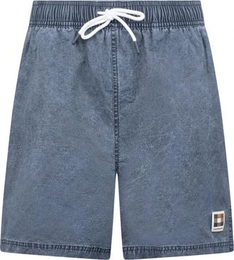 Aquascutum Club Check Piping Beach Zwemshorts - Heren - Strandmode - Blauw - 2XL - Nylon - Badmode