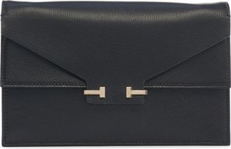 Tom Ford Mini Double T Leather Shoulder Bag in Black at Nordstrom