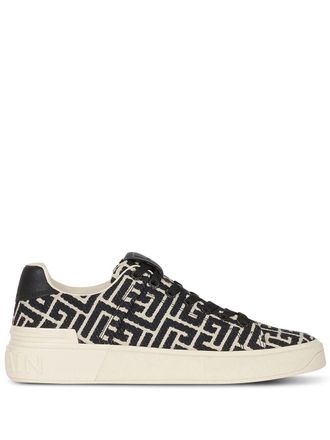 Balmain Sneakers B-Court con monogramma - Bianco
