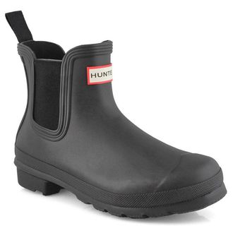 Hunter Original Chelsea MFS9116RMA Rubber Mens Ankle Boots - Black - Size:UK 12
