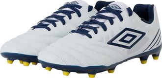 Umbro Mens Tocco IV Club FG Football Boots (White/Poseidon/Blazing Yellow) - Size UK 9