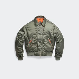 Canada Goose Seguin Aviator Bomber (Men, Sagebrush/Sgnl Orng, XXL)