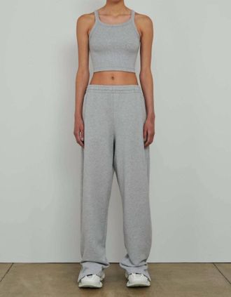 Wardrobe.NYC Hb Track Pants In Gray Marl