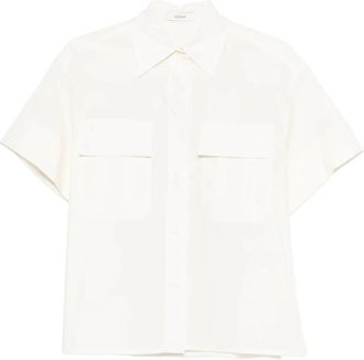 Joseph Justo Katoen Poplin Overhemd - Dames - Overhemden - Wit - XS - Katoen - Overhemden