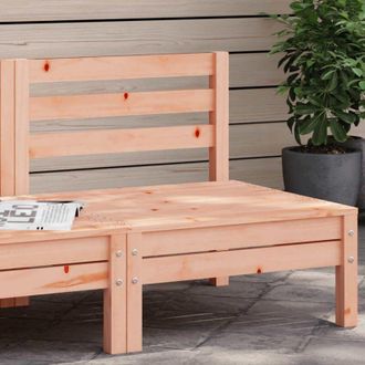 vidaXL vidaXL Divano Senza Braccioli da Giardino in Legno Massello di Douglas