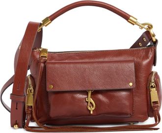 Rebecca Minkoff Mini Mab Leather Shoulder Bag in Sienna at Nordstrom