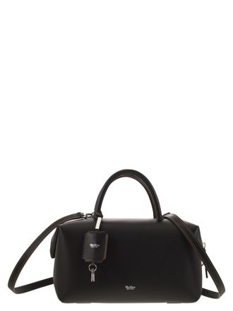 Max Mara Holdallm Satchel mediano en cuero natural