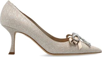 Jimmy Choo London Auria 70 Pump - Dames - Pumps - Geel - 35 EU - Leer - Schoenen