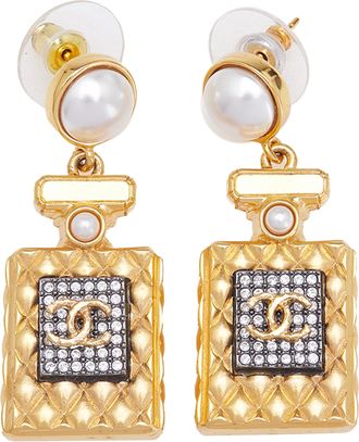 Chanel Parfumfles Dangle Oorbellen