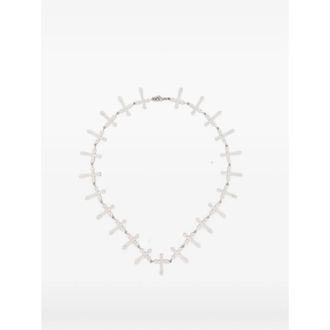 Darkai Cross Tennis Crystal-embellished Necklace