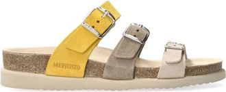 Mephisto Gele Band Sandaal met SOFT-air Technologie - Dames - Sandalen - Veelkleurig - 35 EU - Su&egrave;de - Schoenen