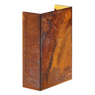 Nordlux Modern Outdoor Wall Light Brown Corten Intergrated LED Coastal/Marine Safe - Mains Powered, IP54