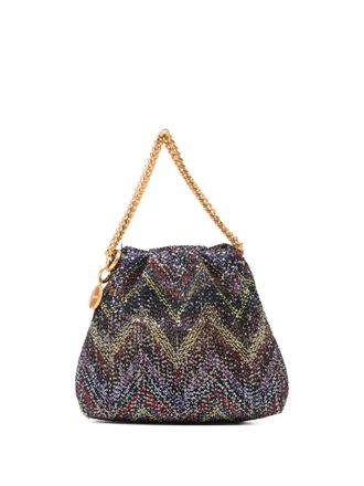 Missoni chevron chain-strap mini bag - Black
