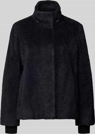 Comma Jacke mit Kunstfell in Black, Gr&ouml;&szlig;e 34