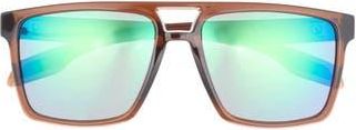 Dragon 57mm Navigator Sunglasses in Brown/Green Blue Ion at Nordstrom Rack