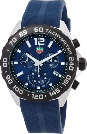 Tag Heuer Pre-owned Tag Heuer Formula 1 Chronograph Quartz Blue Dial Mens Watch CAZ101AV.FT8077