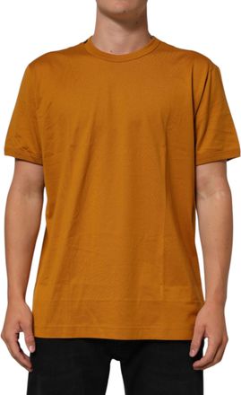 Dolce & Gabbana Golden Brown Crew Neck Short Sleeve Mens T-shirt