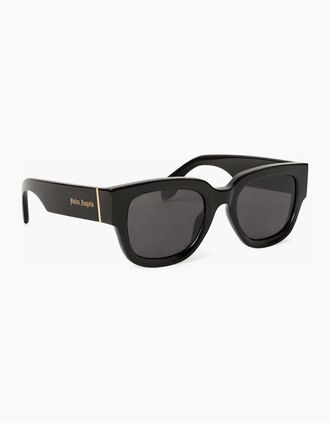 Palm Angels Mens Mens Monterey Rectangle Sunglasses - Black Dark Grey - Size: ONE size