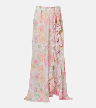 Bananhot Clara floral maxi skirt
