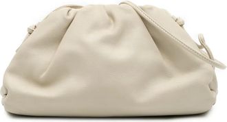 Bottega Veneta Borsa a tracolla The Mini Pouch in pelle di agnello 2012-2025 - Bianco