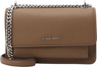 Michael Kors Claire Kleine Crossbody Tas - Dames - Schoudertassen - Bruin - ONE Size - Leer - Tassen
