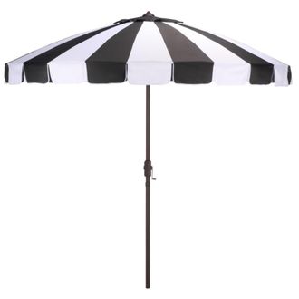 Safavieh Sombrilla de metal negro/raya