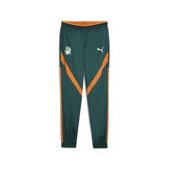 Puma Pantaloni pre-partita in tessuto Costa dAvorio 2025 da uomo, Accessori, Verde, XXL