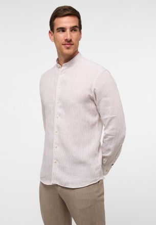 Eterna Langarmhemd ETERNA MODERN FIT, Herren, Gr. 46, N-Gr, beige (sand), 100% Leinen, tailliert, Manschette, Hemden Langarmhemd, EASY IRON (b&uuml;gelleicht)